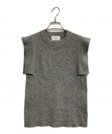 CLANE（クラネ）の古着「SQUARE SLEEVE KNIT TOPS」｜グレー