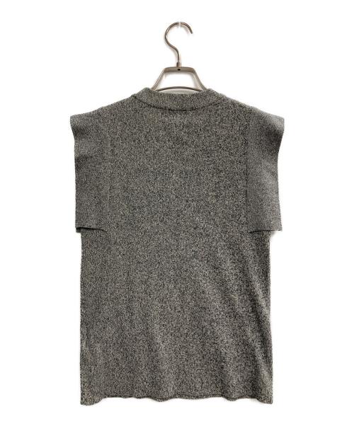CLANE（クラネ）CLANE (クラネ) SQUARE SLEEVE KNIT TOPS グレー サイズ:1の古着・服飾アイテム
