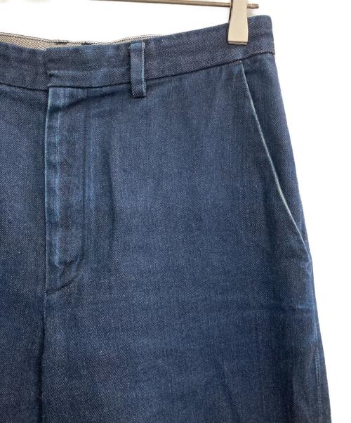 STEVEN ALAN（スティーブンアラン）STEVEN ALAN (スティーブンアラン) COTTON DENIM WIDE TROUSERS インディゴ サイズ:Lの古着・服飾アイテム