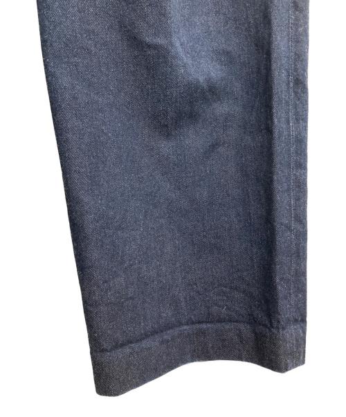 STEVEN ALAN（スティーブンアラン）STEVEN ALAN (スティーブンアラン) COTTON DENIM WIDE TROUSERS インディゴ サイズ:Lの古着・服飾アイテム