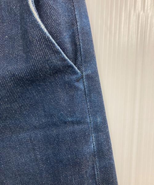 STEVEN ALAN（スティーブンアラン）STEVEN ALAN (スティーブンアラン) COTTON DENIM WIDE TROUSERS インディゴ サイズ:Lの古着・服飾アイテム