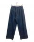 STEVEN ALAN (スティーブンアラン) COTTON DENIM WIDE TROUSERS インディゴ サイズ:L：5000円