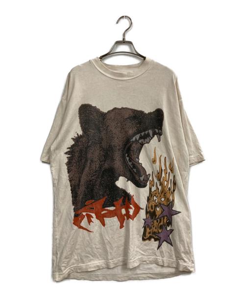 Travis Scott（トラヴィススコット）TRAVIS SCOTT (トラヴィススコット) プリントTシャツ ホワイト サイズ:Lの古着・服飾アイテム