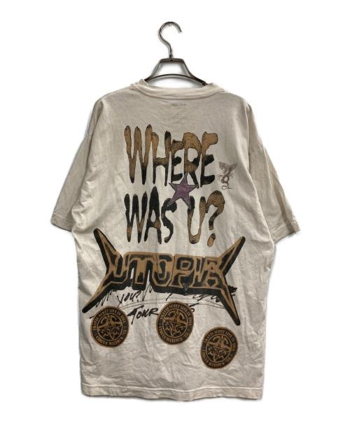 Travis Scott（トラヴィススコット）TRAVIS SCOTT (トラヴィススコット) プリントTシャツ ホワイト サイズ:Lの古着・服飾アイテム