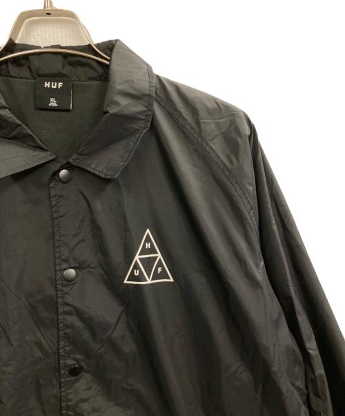 HUF（ハフ）HUF (ハフ) コーチジャケット ブラック サイズ:XLの古着・服飾アイテム