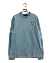 POLO RALPH LAUREN（ポロ・ラルフローレン）の古着「クラシックフィットPOLOベアジャージーTシャツ」｜スカイブルー