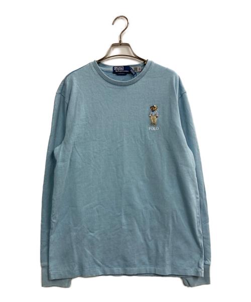 POLO RALPH LAUREN（ポロ・ラルフローレン）POLO RALPH LAUREN (ポロ・ラルフローレン) クラシックフィットPOLOベアジャージーTシャツ スカイブルー サイズ:Sの古着・服飾アイテム