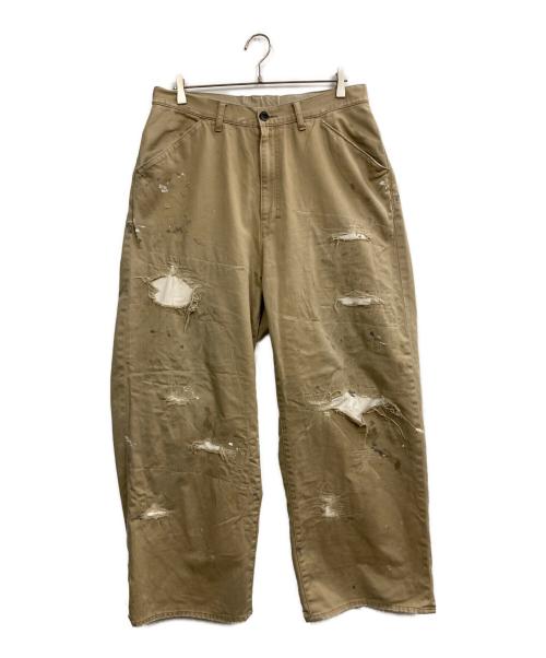 ANCELLM（アンセルム）ANCELLM (アンセルム) REMAKE WIDE CHINO TROUSERS ベージュ サイズ:2の古着・服飾アイテム