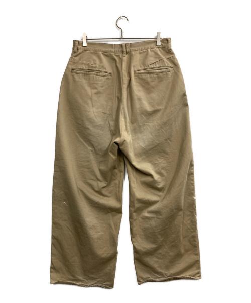 ANCELLM（アンセルム）ANCELLM (アンセルム) REMAKE WIDE CHINO TROUSERS ベージュ サイズ:2の古着・服飾アイテム