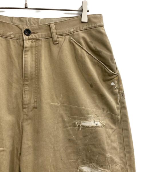 ANCELLM（アンセルム）ANCELLM (アンセルム) REMAKE WIDE CHINO TROUSERS ベージュ サイズ:2の古着・服飾アイテム