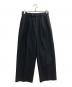 MARKAWARE（マーカウェア）の古着「DOUBLE PLEATED TROUSERS ORGANIC WOOL SURVIVAL CLOTH」｜ブラック