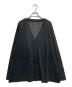 south2 west8（サウスツー ウエストエイト）の古着「S.S. V Neck Knit Mesh Cardigan」｜ブラック