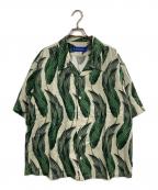 ROKKAN O.C.ロッカン）の古着「エクストラオープンカラーシャツ」｜グリーン