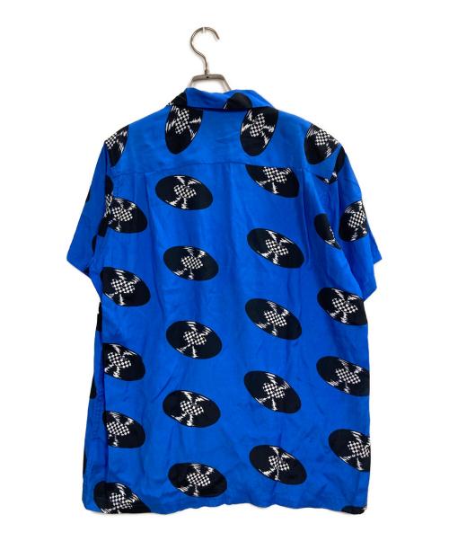 WACKO MARIA（ワコマリア）WACKO MARIA (ワコマリア) VANS (ヴァンズ) レコードハワイアンシャツ ブルー サイズ:記載なし（実寸サイズを参照ください）の古着・服飾アイテム