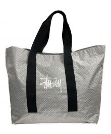 stussy（ステューシー）の古着「Ripstop Overlay XL Tote Bag」｜ホワイト