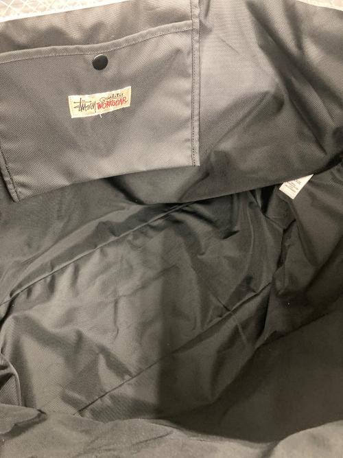 stussy（ステューシー）stussy (ステューシー) Ripstop Overlay XL Tote Bag ホワイトの古着・服飾アイテム