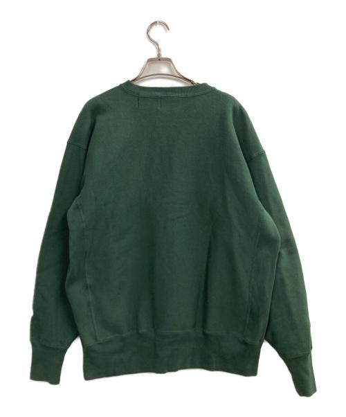 Champion（チャンピオン）Champion (チャンピオン) BEAMS (ビームス) STARBUCKS COFFEE (スターバックス コーヒー) リバースウィーブスウェット グリーン サイズ:Mの古着・服飾アイテム
