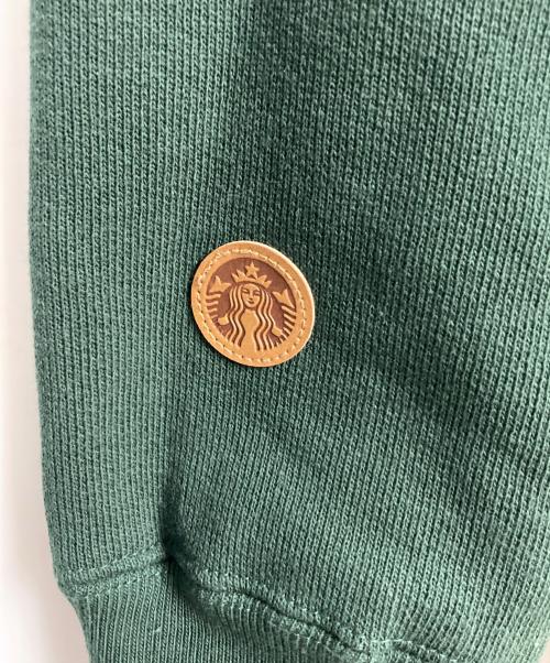 Champion（チャンピオン）Champion (チャンピオン) BEAMS (ビームス) STARBUCKS COFFEE (スターバックス コーヒー) リバースウィーブスウェット グリーン サイズ:Mの古着・服飾アイテム