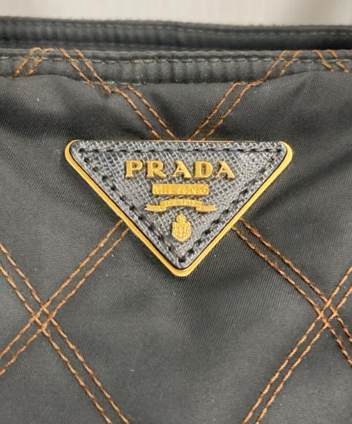 PRADA（プラダ）PRADA (プラダ) キルティングトートバッグ ブラックの古着・服飾アイテム