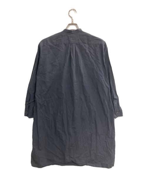 COMOLI（コモリ）COMOLI (コモリ) グランパシャツ ネイビーの古着・服飾アイテム