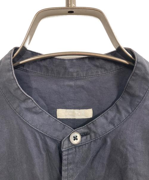 COMOLI（コモリ）COMOLI (コモリ) グランパシャツ ネイビーの古着・服飾アイテム
