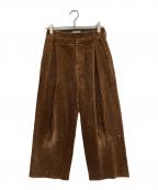 MARGARET HOWELLマーガレットハウエル）の古着「8WALE CORDUROYボトム」｜ブラウン