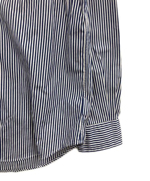 POLO RALPH LAUREN（ポロ・ラルフローレン）POLO RALPH LAUREN (ポロ・ラルフローレン) ボタンダウンシャツ ホワイト×ブルー サイズ:XSの古着・服飾アイテム