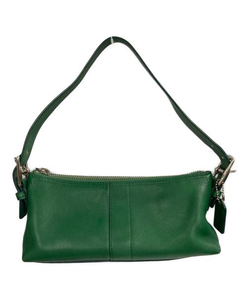 COACH（コーチ）COACH (コーチ) ホーボーレザーワンショルダーバック グリーンの古着・服飾アイテム