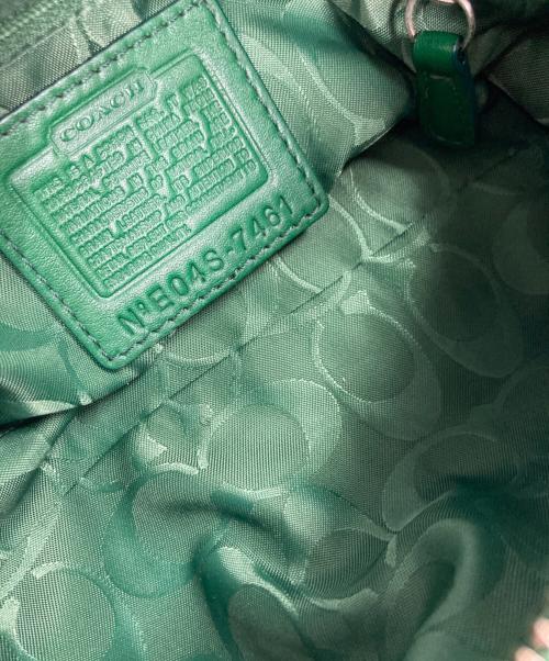 COACH（コーチ）COACH (コーチ) ホーボーレザーワンショルダーバック グリーンの古着・服飾アイテム
