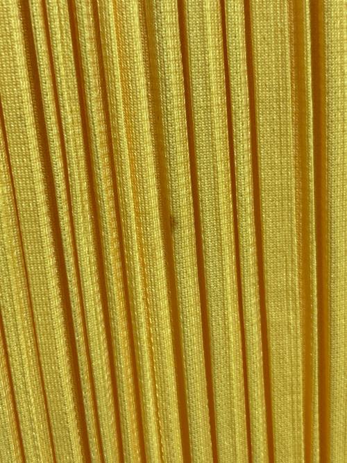PLEATS PLEASE（プリーツプリーズ）PLEATS PLEASE (プリーツプリーズ) カーネーションプリント・ロングスカート イエロー サイズ:1の古着・服飾アイテム