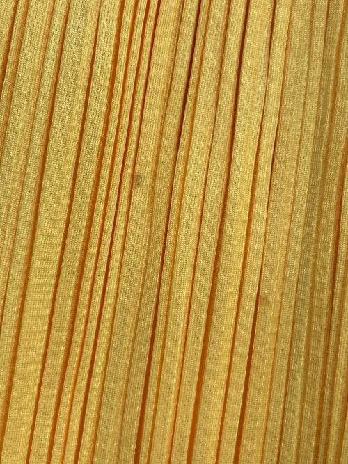 PLEATS PLEASE（プリーツプリーズ）PLEATS PLEASE (プリーツプリーズ) カーネーションプリント・ロングスカート イエロー サイズ:1の古着・服飾アイテム