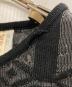 中古・古着 FENDI (フェンディ) ジオメトリック柄織りノースリーブニット ブラック サイズ:F-B38：15000円