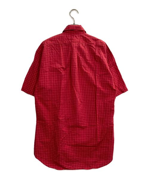 POLO RALPH LAUREN（ポロ・ラルフローレン）POLO RALPH LAUREN (ポロ・ラルフローレン) 半袖チェックシャツ レッド サイズ:Mの古着・服飾アイテム