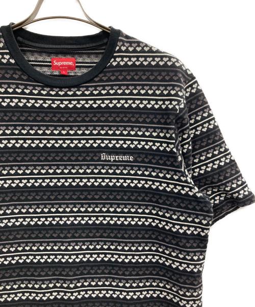 SUPREME（シュプリーム）Supreme (シュプリーム) 22SS Hearts Jacquard ブラック サイズ:Lの古着・服飾アイテム