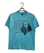 FRUIT OF THE LOOMフルーツオブザルーム）の古着「プリントTシャツ」｜スカイブルー