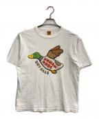 HUMAN MADE×KAWSヒューマンメイド×カウズ）の古着「ダックプリントTシャツ」｜ホワイト