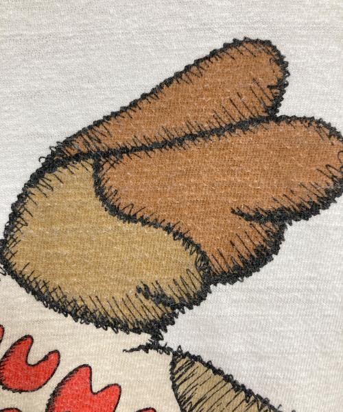 HUMAN MADE（ヒューマンメイド）HUMAN MADE (ヒューマンメイド) KAWS (カウズ) ダックプリントTシャツ ホワイト サイズ:記載なし（実寸サイズを参照ください）の古着・服飾アイテム