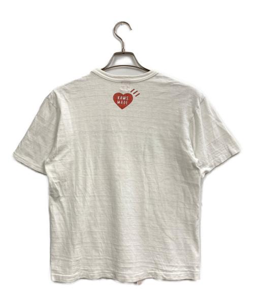 HUMAN MADE（ヒューマンメイド）HUMAN MADE (ヒューマンメイド) KAWS (カウズ) ダックプリントTシャツ ホワイト サイズ:記載なし（実寸サイズを参照ください）の古着・服飾アイテム