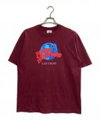 PLANET HOLLYWOODプラネットハリウッド）の古着「プリントTシャツ」｜バーガンディー