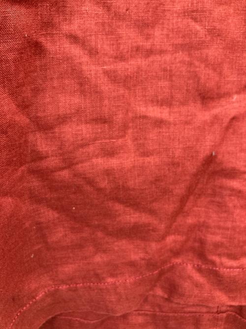 SOULEIADO（ソレイアード）SOULEIADO (ソレイアード) リネンブラウス レッド サイズ:36の古着・服飾アイテム