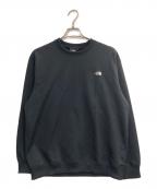 THE NORTH FACEザ ノース フェイス）の古着「スモールロゴヘザースウェットクルー」｜ブラック