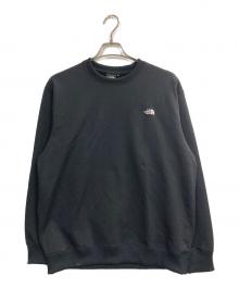 THE NORTH FACE（ザ ノース フェイス）の古着「スモールロゴヘザースウェットクルー」｜ブラック