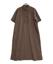 MACKINTOSH LONDON（マッキントッシュ ロンドン）の古着「ライトナチュラルタンブラーワンピース」｜ブラウン