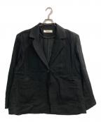 anukeアンヌーク）の古着「Linen Sheer Jacket」｜ブラック