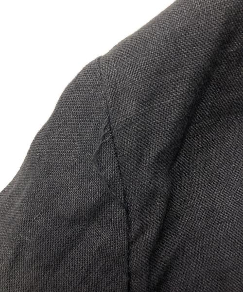 anuke（アンヌーク）anuke (アンヌーク) Linen Sheer Jacket ブラック サイズ:Mの古着・服飾アイテム
