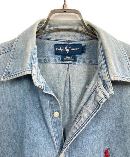 RALPH LAUREN（ラルフローレン）RALPH LAUREN (ラルフローレン) デニムボタンダウンシャツ ブルー サイズ:Mの古着・服飾アイテム