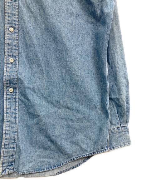 RALPH LAUREN（ラルフローレン）RALPH LAUREN (ラルフローレン) デニムボタンダウンシャツ ブルー サイズ:Mの古着・服飾アイテム