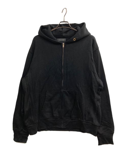 LES TIEN（レスティエン）LES TIEN (レスティエン) ジップパーカー ブラック サイズ:XLの古着・服飾アイテム