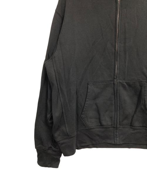 LES TIEN（レスティエン）LES TIEN (レスティエン) ジップパーカー ブラック サイズ:XLの古着・服飾アイテム