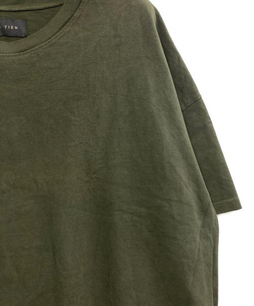LES TIEN（レスティエン）LES TIEN (レスティエン) 半袖カットソー グリーン サイズ:XLの古着・服飾アイテム